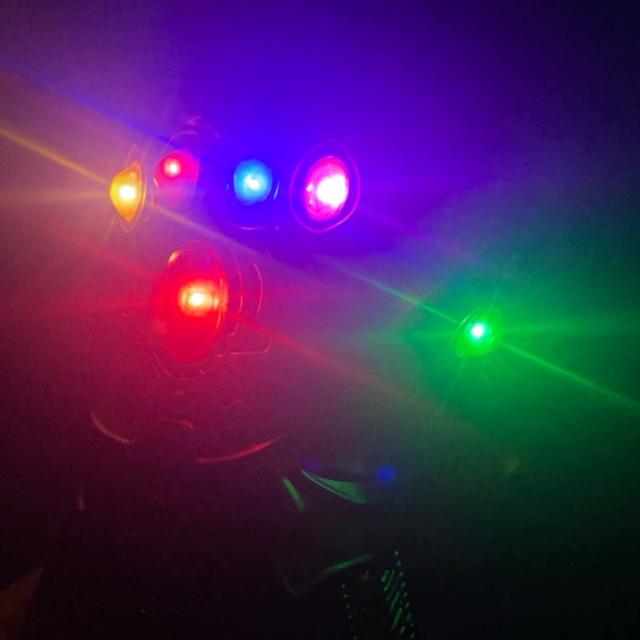 Thanos Infinity Gauntlet Light Gloves Cosplay War Marvel Avengers Adult Size - Picture 16 of 16